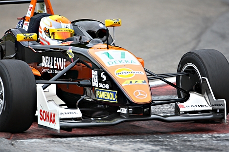 Marco på Red Bull Ring mens det holdt tørt